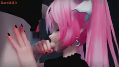 Reproduzir Veja como esta sedutora vampira 3D Miku dá o melhor boquete e termina com um creampie!